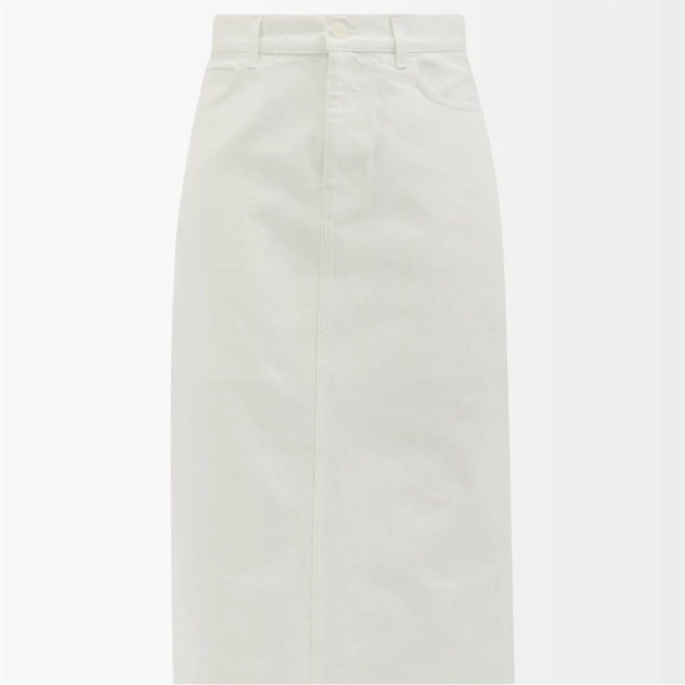 The Row Tima Long Pencil Denim Skirt - Size 6 - Picture 6 of 11